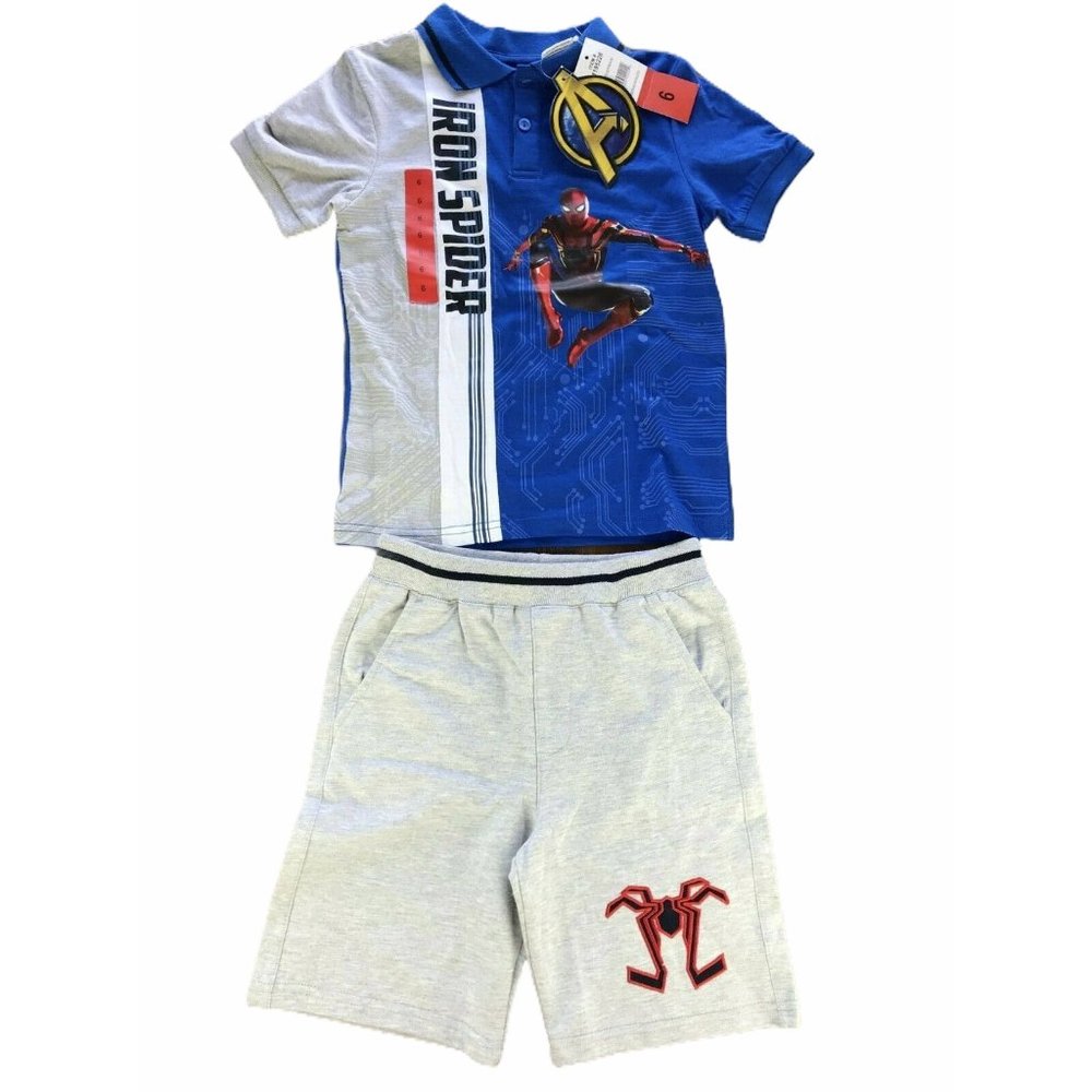 NEW NWT AVENGERS Spiderman Set Iron Spider Short 6